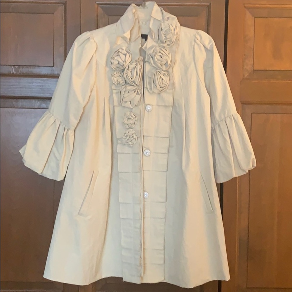 Beige a-line jacket